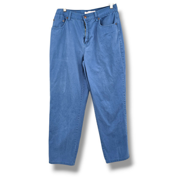 Vintage Bill Blass Women's Easy Fit High‎ Rise Mom No Stretch Jeans Blue Size 10 - Picture 1 of 12